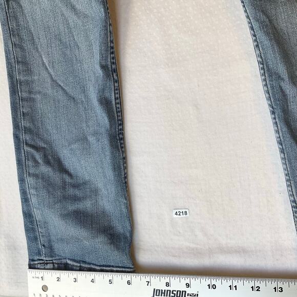 Levi’s Women Jeans 511 size W31 L32 Blue High Rise Slim Straight Leg Boot Cut - Picture 6 of 12